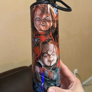 Brand New custom Chucky doll tumbler